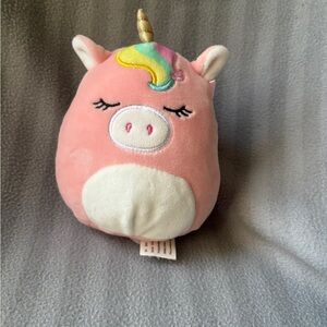 Squishmallows Pink and Yellow Unicorn Pig Plush